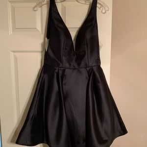 Black Sherri Hill Cocktail Dress with pockets